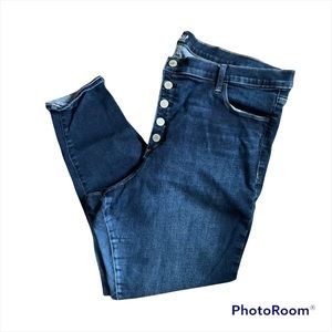 Gap Button-Fly Cropped Skinny Jeans